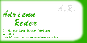 adrienn reder business card